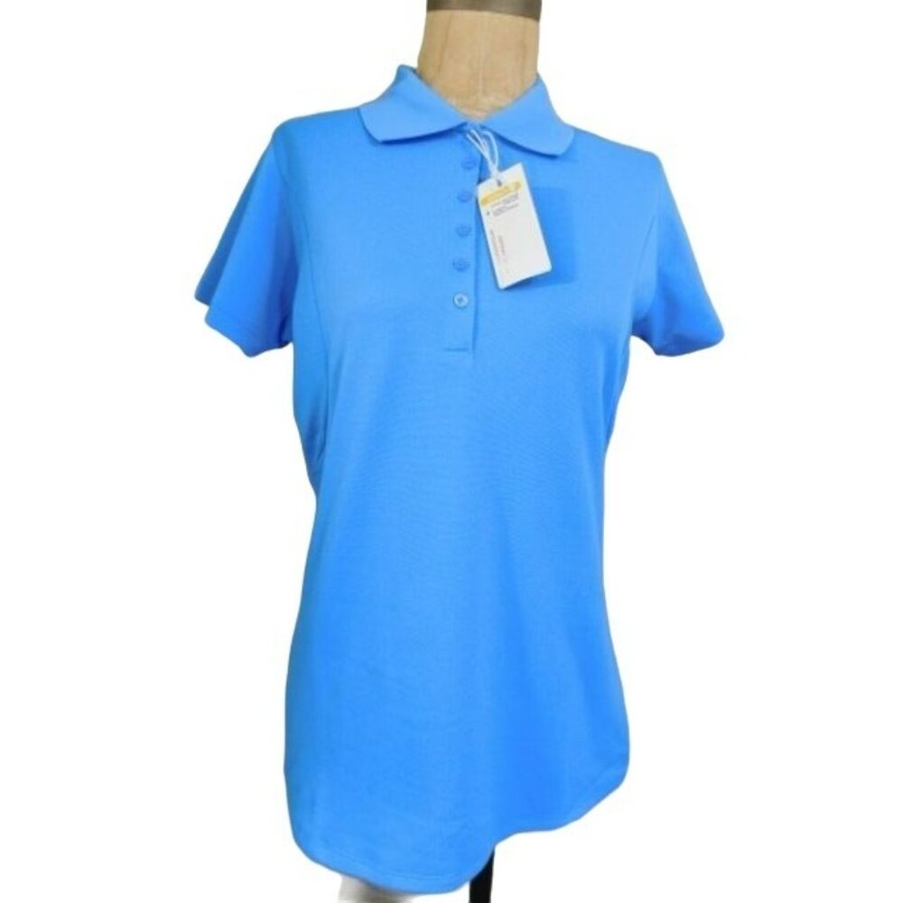 Antigua Size S Small Desert Dry Knit Pique Solid Collared Golf Shirt NWT